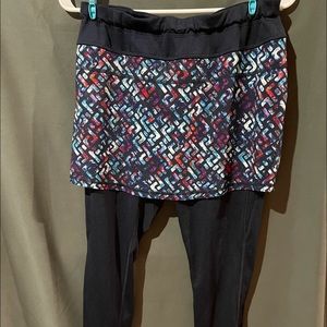Athleta fitness capris skort
